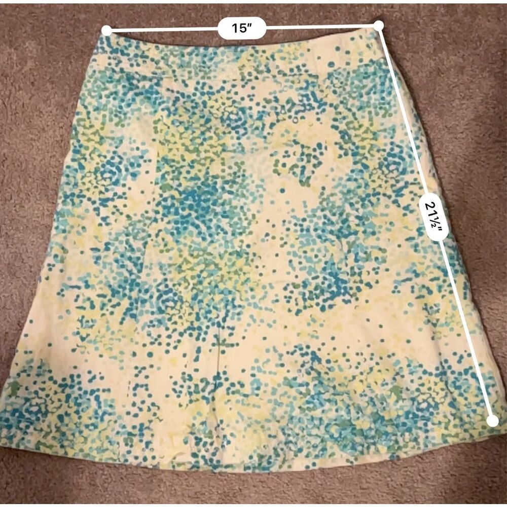Women’s Eddie Bauer Cotton Midi Colorful Skirt 6 - Picture 4 of 5